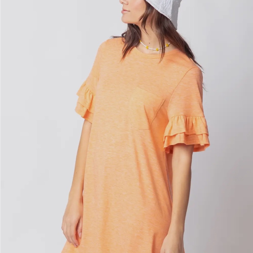 MANGO Ruffle Sleeve Dress - Picture 5 of 8